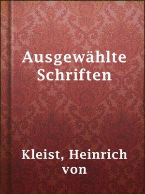 cover image of Ausgewählte Schriften
